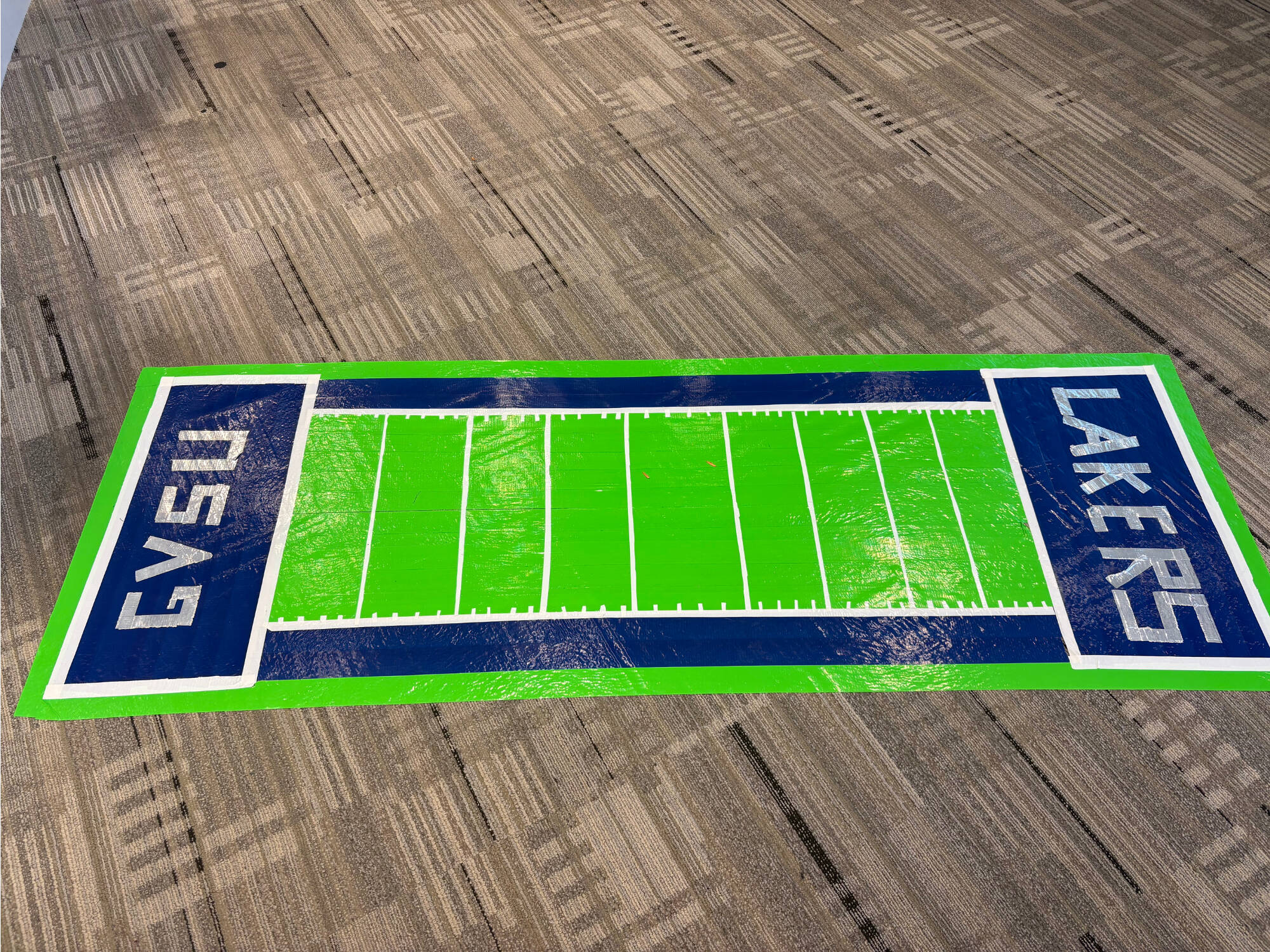Photo of homecoming decorations